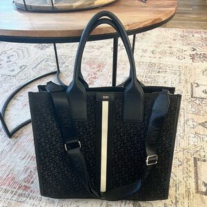 DKNY Black Carlita Large Tote Bag